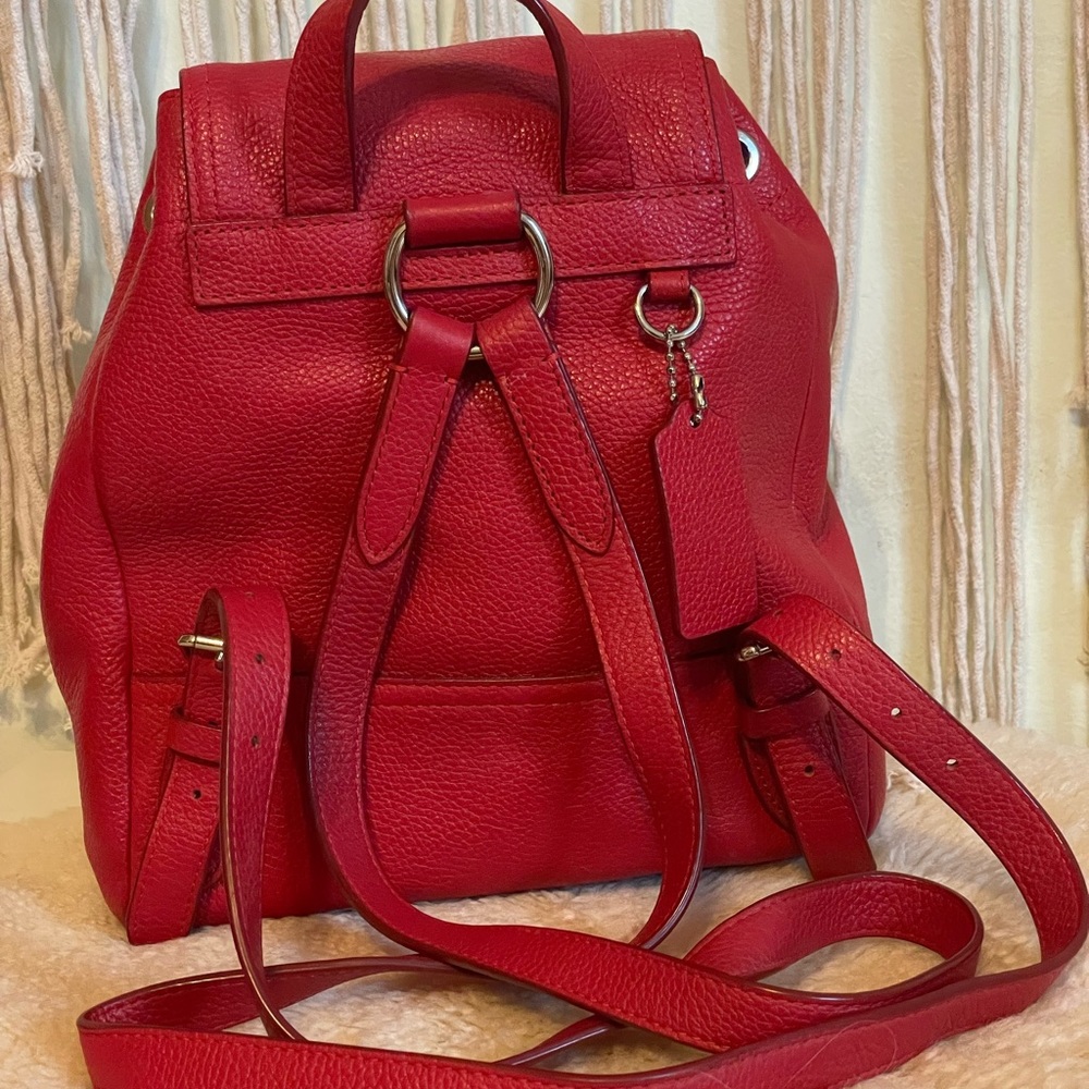 COACH Red Mini Backpack - Picture 3 of 6